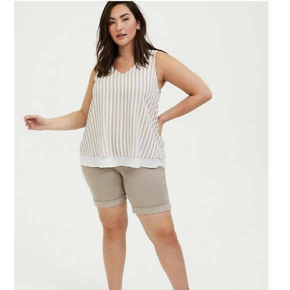 Torrid Chiffon Double Layer Tank - Picture 2 of 8